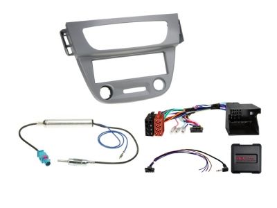 1-DIN Installationssett Renault Megane/Fluence grå
