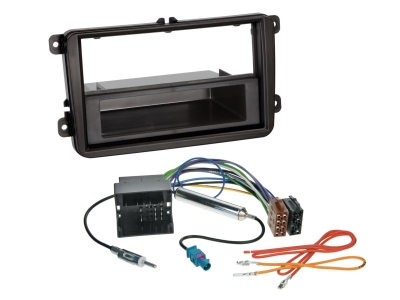 1/2-DIN Installasjonssett med oppbevaringsrom Seat/Skoda/VW