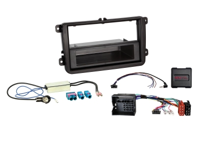 1/2-DIN Installasjonssett med brønn Seat/Skoda/VW