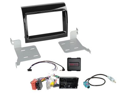 2-DIN Kit Citroen/Fiat/Opel/Peugeot, med OEM HU Rattstyring
