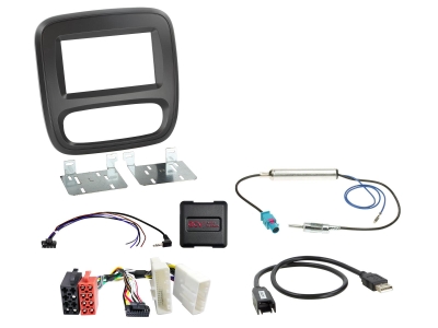 Monteringsramme 2-DIN Fiat/Nissan/Opel/Renault
