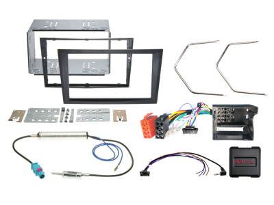 2-DIN Installasjonssett Opel svart CAN Bus/antenne
