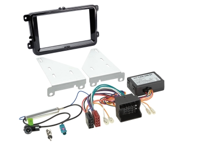 ACV installasjonssett 2-DIN Seat/Skoda/VW, svart