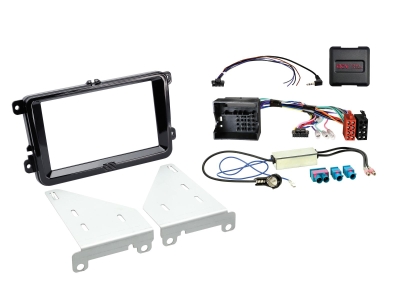 ACV Installationskit 2-DIN Seat/Skoda/VW, svart