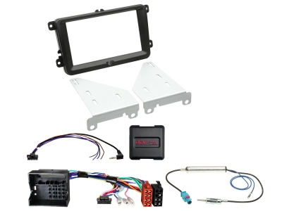 ACV Installationssett 2-DIN Seat/Skoda/VW, svart