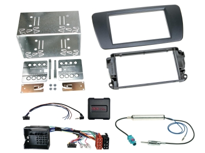 ACV Installasjonssett 2-DIN Seat Ibiza 2008-2015, azabache svart