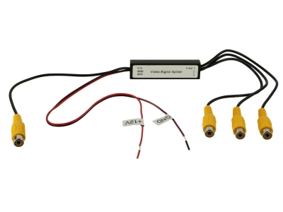 Video signalforsterker og splitter 1x3 RCA