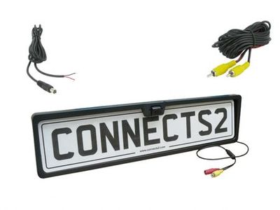 Ryggekamera med registreringsskilt holder