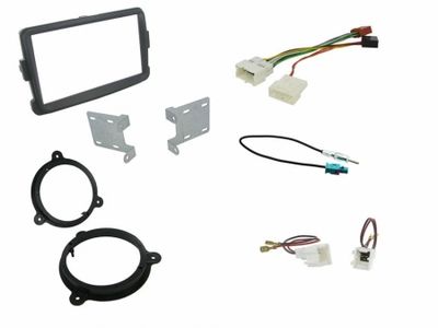 Installationskit Dacia Duster/Sandero 2012 > Dubbel-din Grå