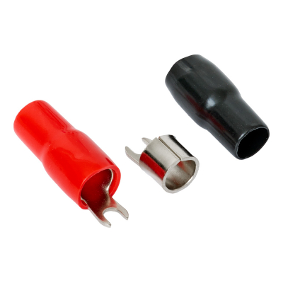 Auto-Connect rød og svart gaffelkabelsko, 35 mm²