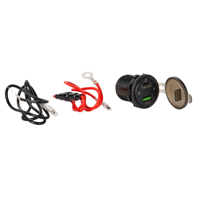 USB-lader med voltmeter og USB-C