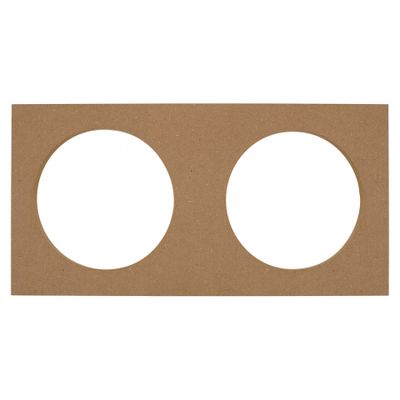 MDF-monteringplate, 2x6.5 tommer