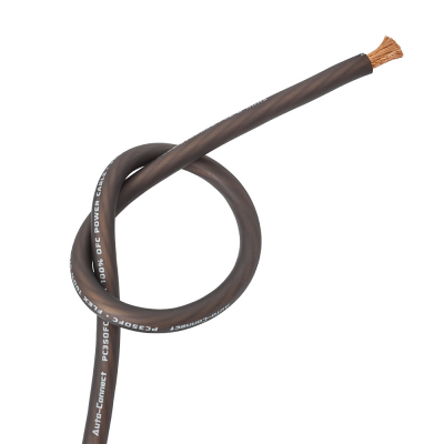 Auto-Connect svart strømkabel OFC 35.5mm², metervare