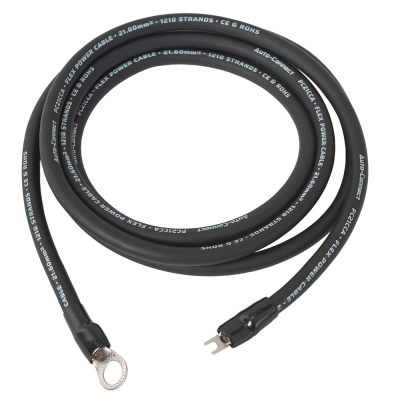 Auto-Connect 2.5 meter strømkabel CCA 21.6mm², svart