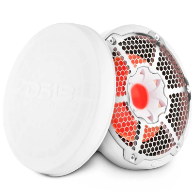 DS18 NXL-10SUB/WH, hvit 10-tommers marinebass med LED, par