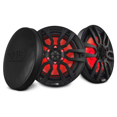 DS18 NXL-8/BK, svarte 8-tommers marinehøyttalere med LED, par