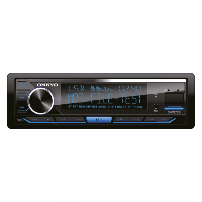 Onkyo X-QS726, Bluetooth-bilstereo med 3 par lavnivå (4V) og innebygd DSP