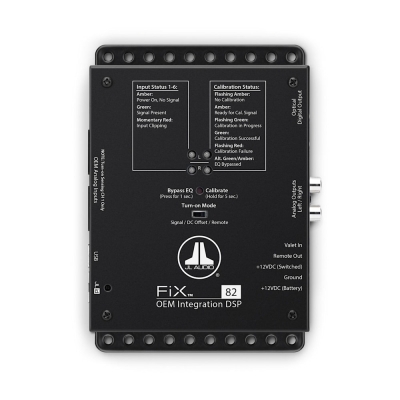JL Audio FiX-82, integrerings-DSP med analoge & digitale utganger