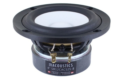 SB Acoustics SB12CACS25-8, 4 tommers bass/mellomtone
