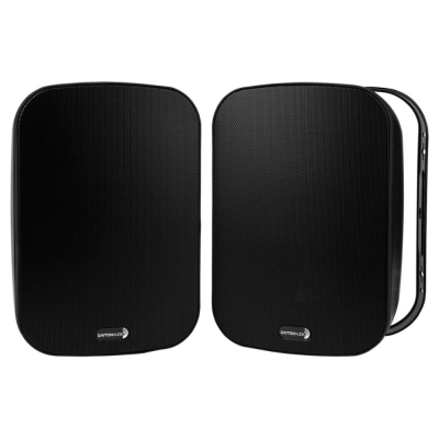Dayton Audio IO65XTB, 6,5-tommers utendørshøyttaler med 70/100V-støtte, svart par
