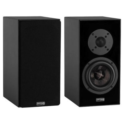 Dayton Audio OPAL1 stativhøyttaler, blank svart par