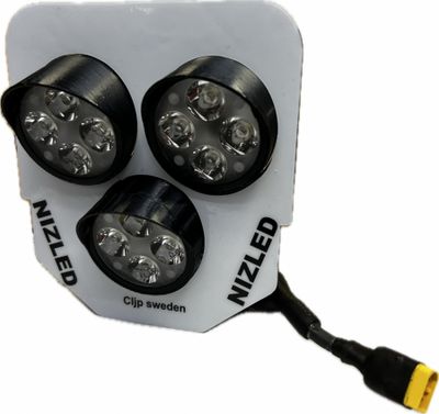 Trippelljus 110w värsting Husqvarna 4-takt, 2-takt utan fläkt 2024-, vit, kallvit 3xE406k NIZLED