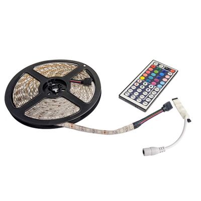 Nizled LED-tape 5m RGB-kit 12V/220V med fjernkontroll