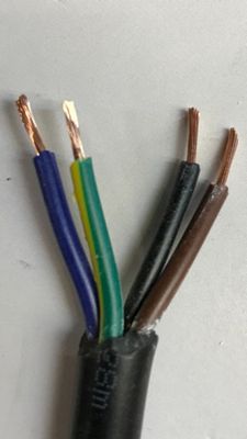 Strømkabel LED-lamper 4x1mm² svart