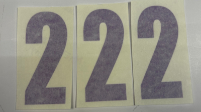 Nizled siffer dekal svart 2 10x5cm