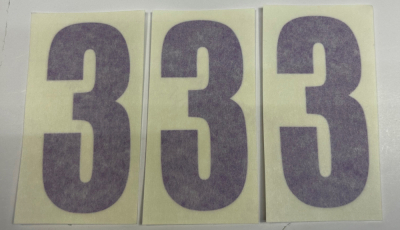 Nizled siffer dekal svart 3 10x5cm