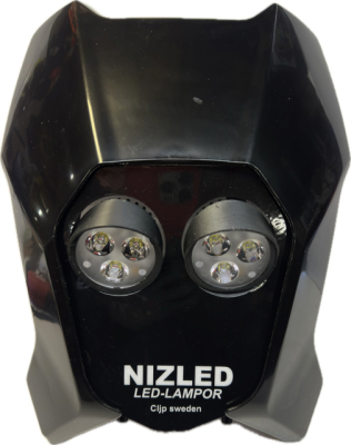Dubbelljus kallvit 70w Triumph 2024-, svart, 2xE306k NIZLED