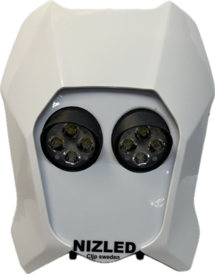 Dobbeltlys kaldhvit 80w Triumph 2024-, hvit, 2xE406k NIZLED