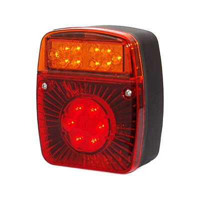 Strands Baklykt 3-Kammer LED 12/24V, Bak/Brems/Lyktblinkere