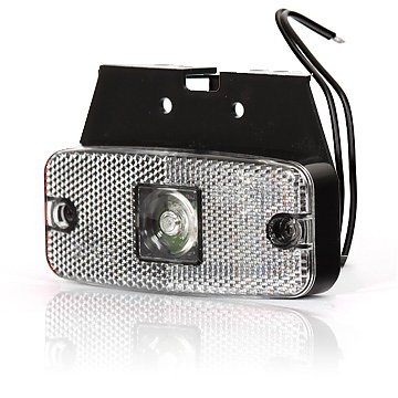 Strands posisjonslys LED 111X50mm Hvit 12-24V, 12-24V E-merket