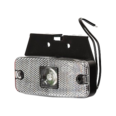 Strands posisjonslys LED 111X50mm Hvit 12-24V, 12-24V E-merket