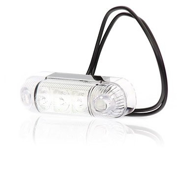 Strands Pos.Lys 3 LED Hvit,12-24V E-merket