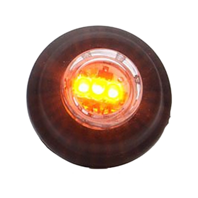 Strands Sidomarkering LED 12-24V.,Passer INN I 21Mm Hull. E-merket.Oransje