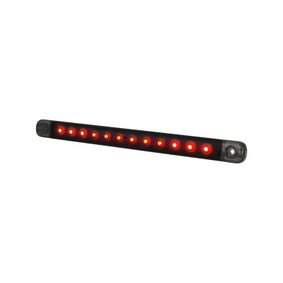 Strands Dark Knight Slim Bak/Brems LED, Rød LED, Klart Glass