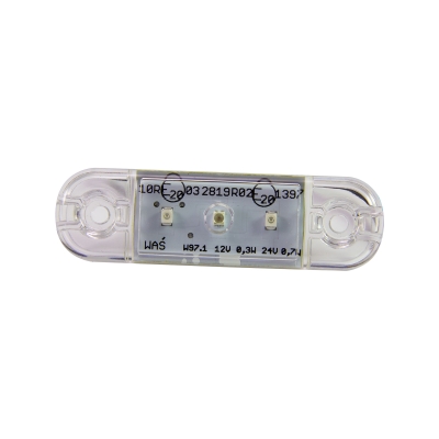 Strands Slim Bakposisjonlys 3 LED, Klar Linse