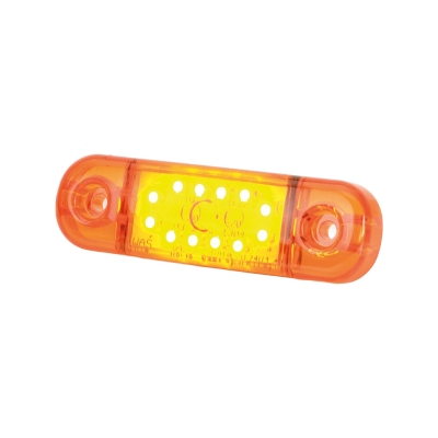 Strands Sidomarkering Slim 12 LED,9-36V IP68. E-merket.