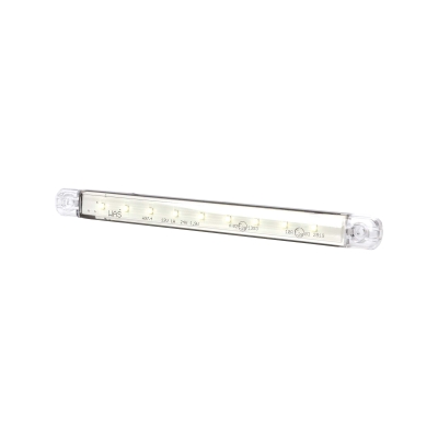 Strands Positionslys Vit Slim 9 LED, 9-36V IP68. E-merket.