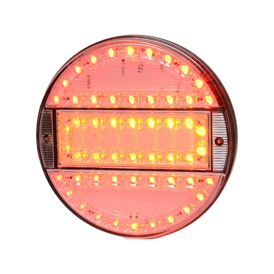 Strands Rund LED 3 Kamre 12-24V, 142mm Diameter Klar Linse