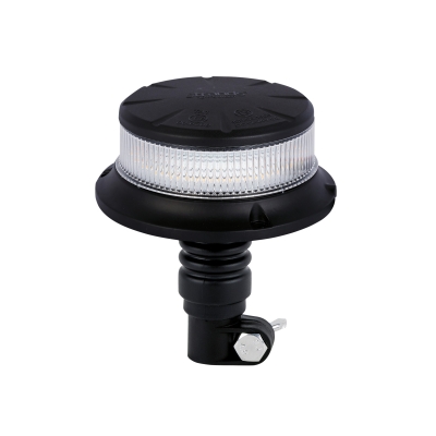 Strands roterende varsellampe oransje LED/stangmontering