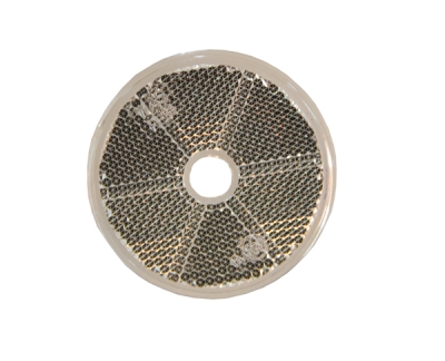 Strands Reflex Hvit Rund 60Mm Med Hull. 4-Pakning, E-Merket.