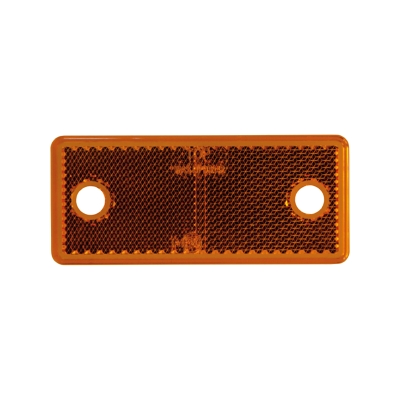 Strands Reflex Orange Rektang. 96X42Mm 4-Pakning, Med Hull. E-merket.