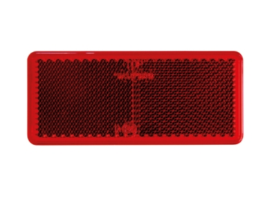 Strands Rød Refleks Rektangulær