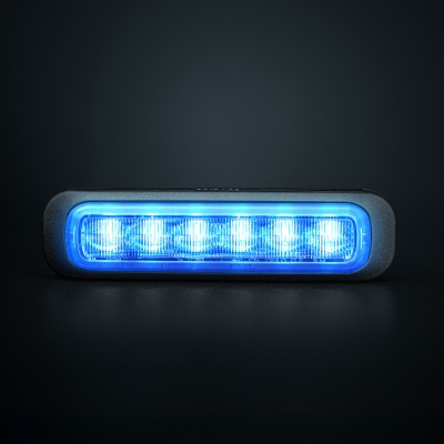 Strands Dark Knight Riktat Blixtlys Blue 6 LED