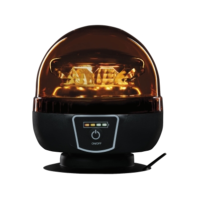 Strands Big Energy Bærbar Roterende Varsellampe Oransje Linse