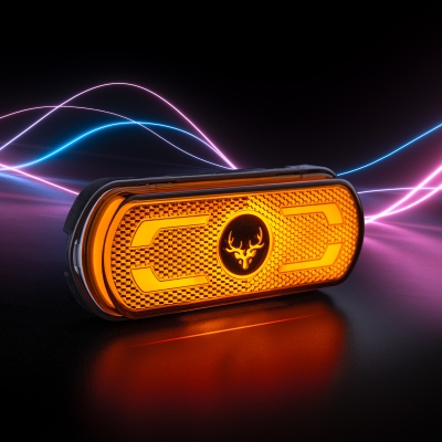 Strands Freedom Ground Line Sidomarkering Oransje Med Blinklys