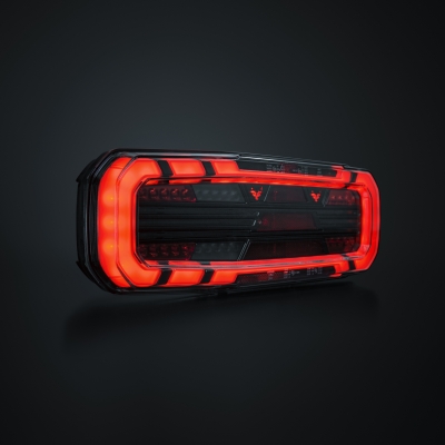 Strands Freedom Dark 5 Funk. Baklys Venstre for Tilhenger